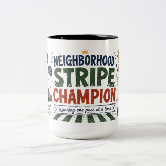 2 Couleurs Tasse de café pour papa champion de rayures de qua