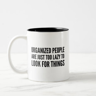 2 Couleurs Tasse de café pour personnes organisées