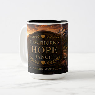 2 Couleurs Tasse de café Ranch Hawthorn's Hope