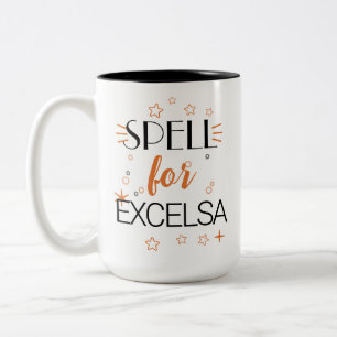 2 Couleurs Tasse de café Sorcière d'Halloween Sortilège Excel