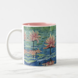 2 Couleurs Tasse de café tropicale faite sur commande de lis