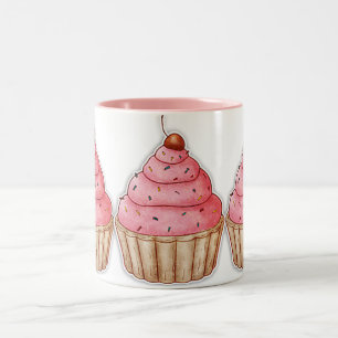 2 Couleurs Tasse de Caffee de petit gâteau, petits gâteaux