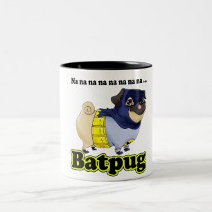 2 Couleurs Tasse de carlin de batte