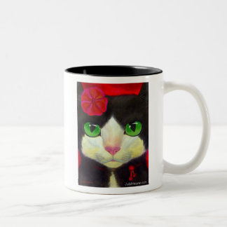 2 COULEURS TASSE DE CAT DE SMOKING