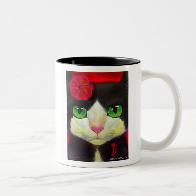 2 COULEURS TASSE DE CAT DE SMOKING (Droit)