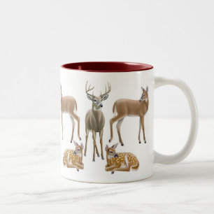 2 Couleurs Tasse de cerf de Virginie