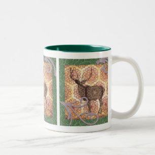 2 Couleurs Tasse de cerfs communs de mâle