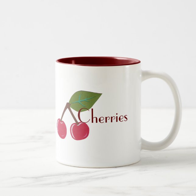 2 Couleurs Tasse de cerises (Droit)