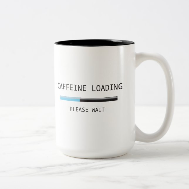 2 Couleurs Tasse de chargement de caféine (Droit)