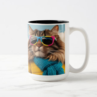 2 Couleurs Tasse de chat animal
