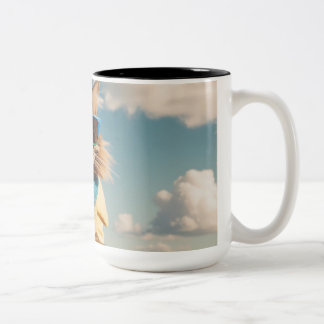 2 Couleurs Tasse de chat animal