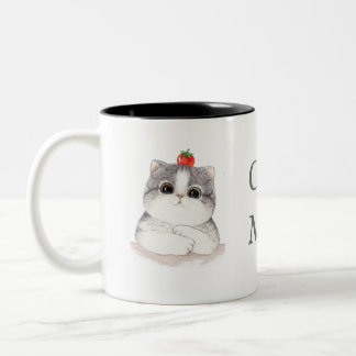 2 Couleurs Tasse de chat bonjour
