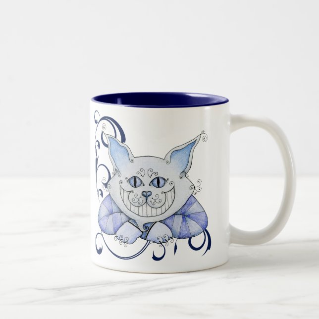 2 Couleurs Tasse de chat de Cheshire (Droit)