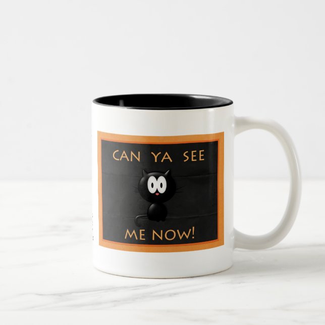 2 Couleurs Tasse de chat de Halloween ! (Droit)