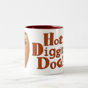 2 Couleurs Tasse de Chaud-Diggity-Chien