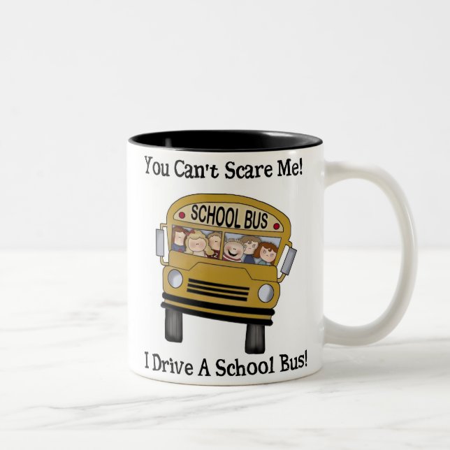 2 Couleurs tasse de chauffeur d'autobus scolaire (Droit)