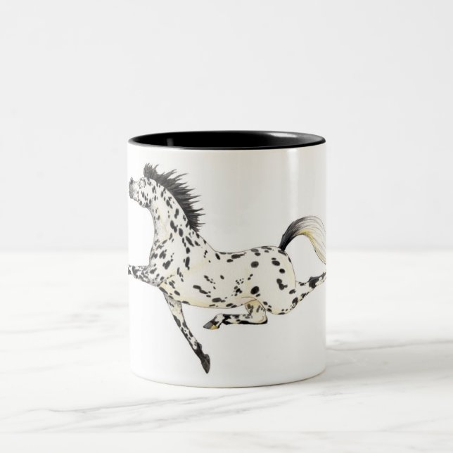 2 Couleurs Tasse de cheval d'Appaloosa (Centre)