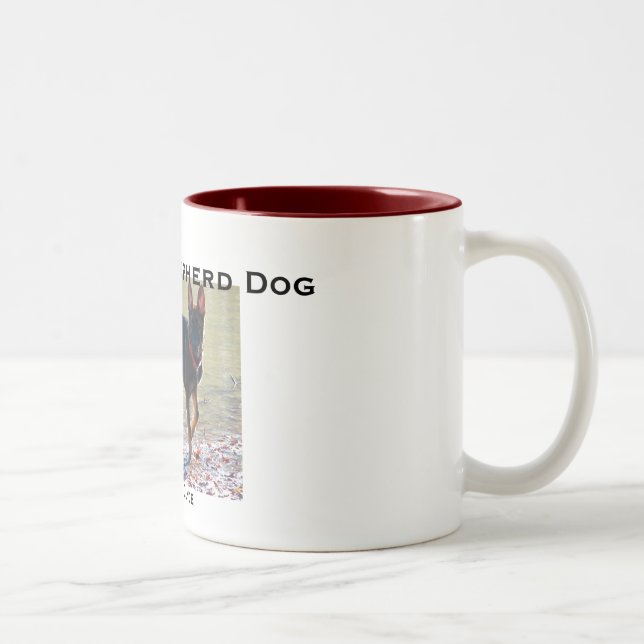 2 Couleurs Tasse de chien de berger allemand (Droit)
