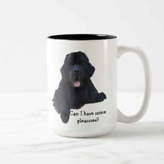 2 Couleurs Tasse de chien de Terre-Neuve