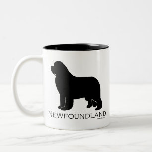2 Couleurs Tasse de chien de Terre-Neuve