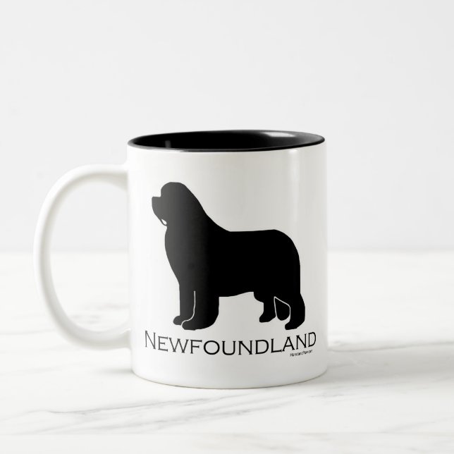 2 Couleurs Tasse de chien de Terre-Neuve (Gauche)