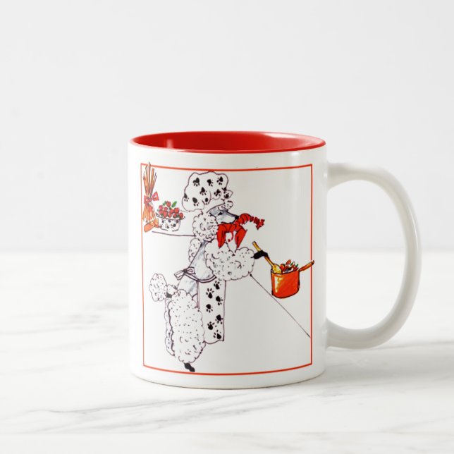 2 Couleurs Tasse de "Chien du Cuisine" des anges de Gulliver (Droit)
