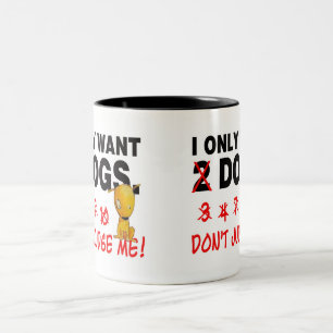 2 Couleurs Tasse de chiens - ne me jugez pas !