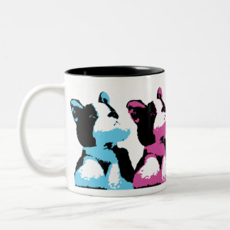 2 Couleurs Tasse de chiot d'art de bruit
