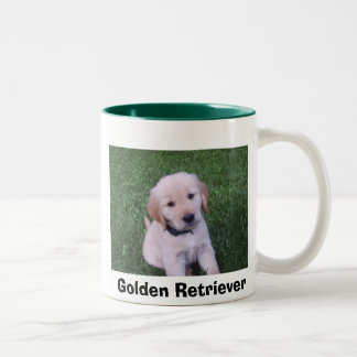 2 Couleurs Tasse de chiot de golden retriever