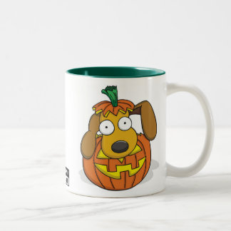 2 Couleurs Tasse de chiot de Halloween