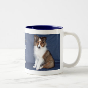 2 Couleurs Tasse de chiot de Sheltie
