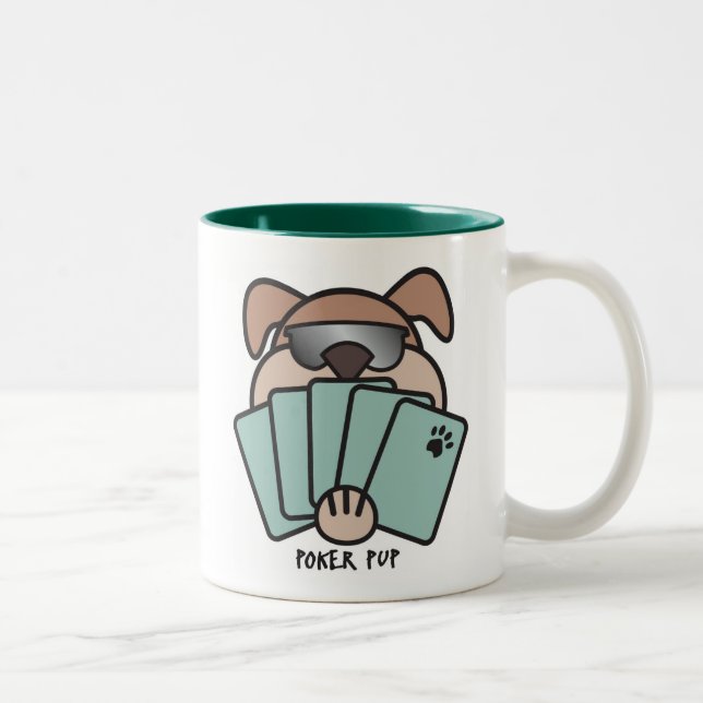 2 Couleurs Tasse de chiot de tisonnier (Droit)