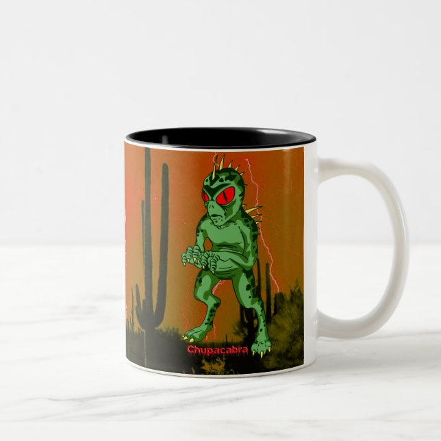 2 Couleurs Tasse de Chupacabra (Droit)