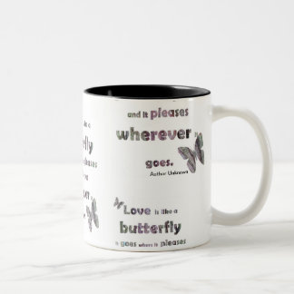2 Couleurs Tasse de citation d'amour