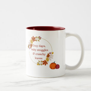 2 Couleurs Tasse de citation d'automne pour nouvelle maman, c