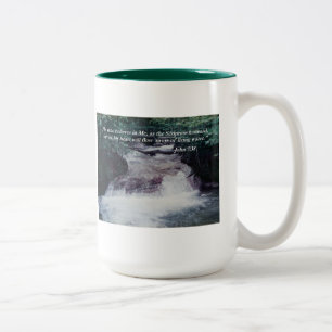 2 Couleurs Tasse de citation de bible de 7h38 de John