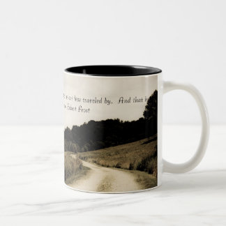 2 Couleurs Tasse de citation de Robert Frost