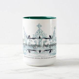 2 Couleurs Tasse de citation "Les Reines ne supplient pas" en