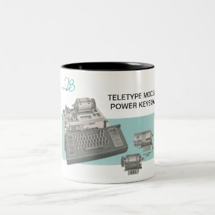 2 Couleurs Tasse de clavier du model 28 de télétype