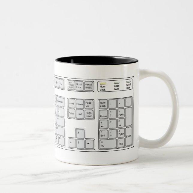 2 Couleurs Tasse de clavier (voir la description) (Droit)