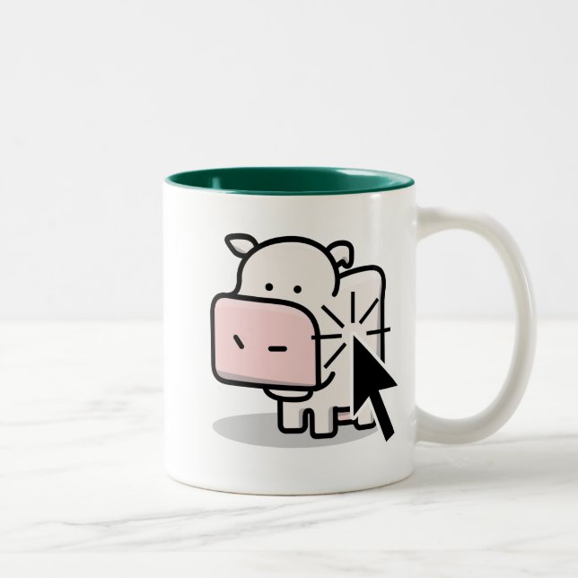 2 Couleurs Tasse de Clicker de vache (Droit)