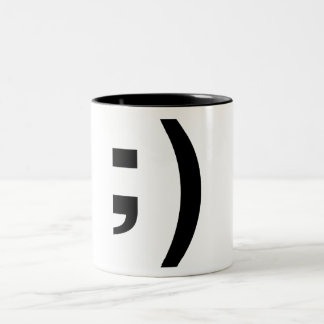 2 Couleurs tasse de clin d'oeil