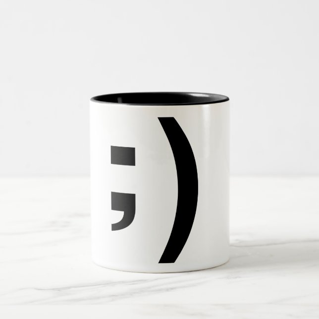 2 Couleurs tasse de clin d'oeil (Centre)