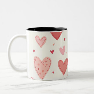 2 Couleurs tasse de coeur