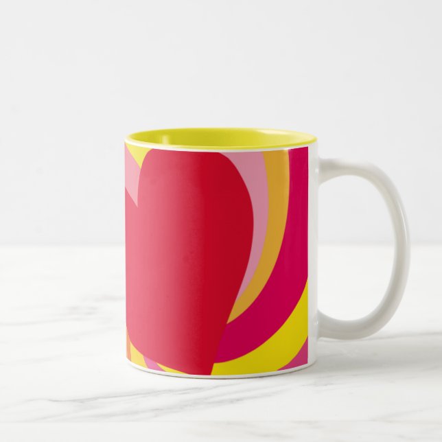 2 Couleurs Tasse de coeur d'été (Droit)