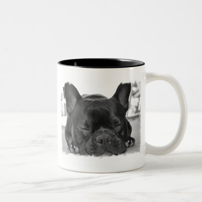 2 Couleurs Tasse de Coffe de bouledogue français (Droit)