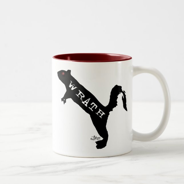 2 Couleurs Tasse de colère de Squirrelly (Droit)