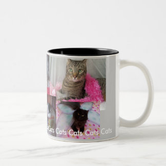 2 Couleurs Tasse de collage de chat
