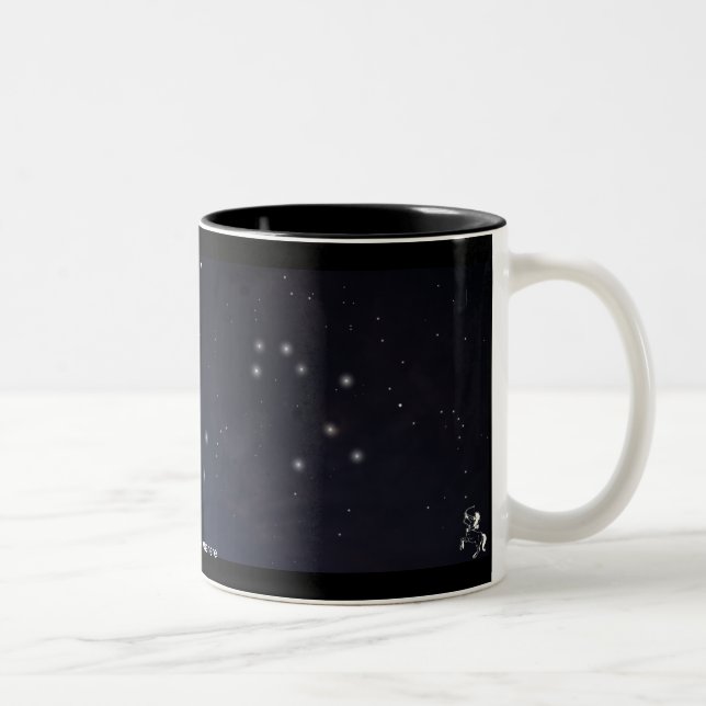 2 Couleurs Tasse de collection de zodiaque de Sagittaire (Droit)
