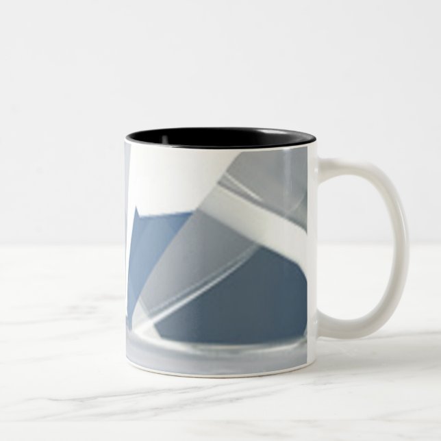2 Couleurs Tasse de conception d'art abstrait (Droit)